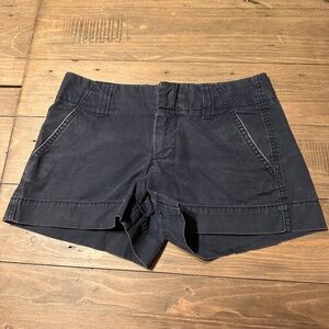 Gap Favorite Chino Y2K 2000s Preppy Low Rise Cotton Summer Navy Shorts Women 0